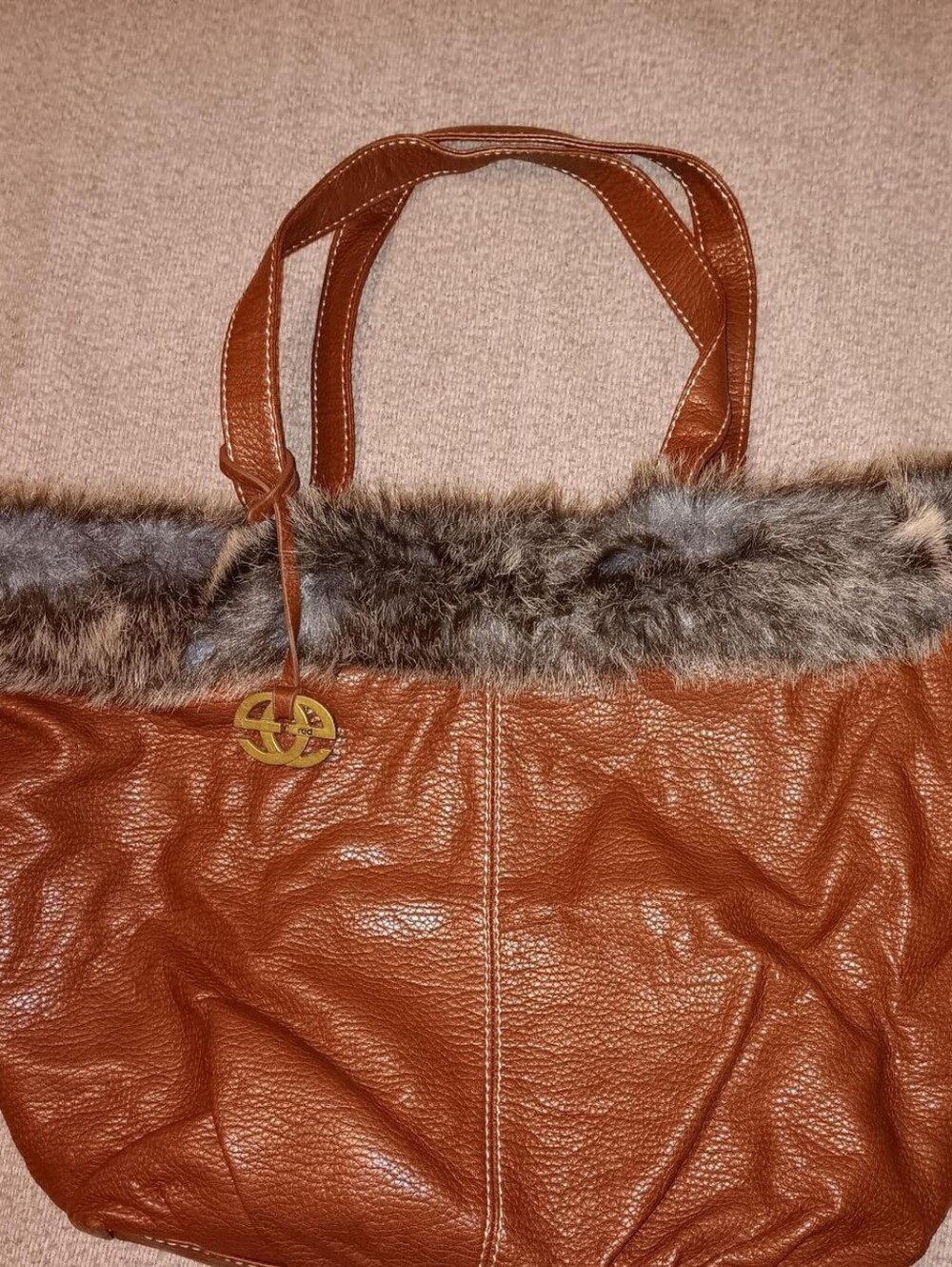 Marc Ecko Red Interior Logo Tote